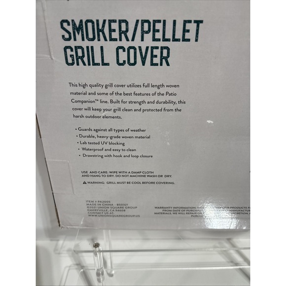Patio Companion Professional Smoker/Pellet‎ Grill Cover M 52"x30"x45" - Picture 9 of 12